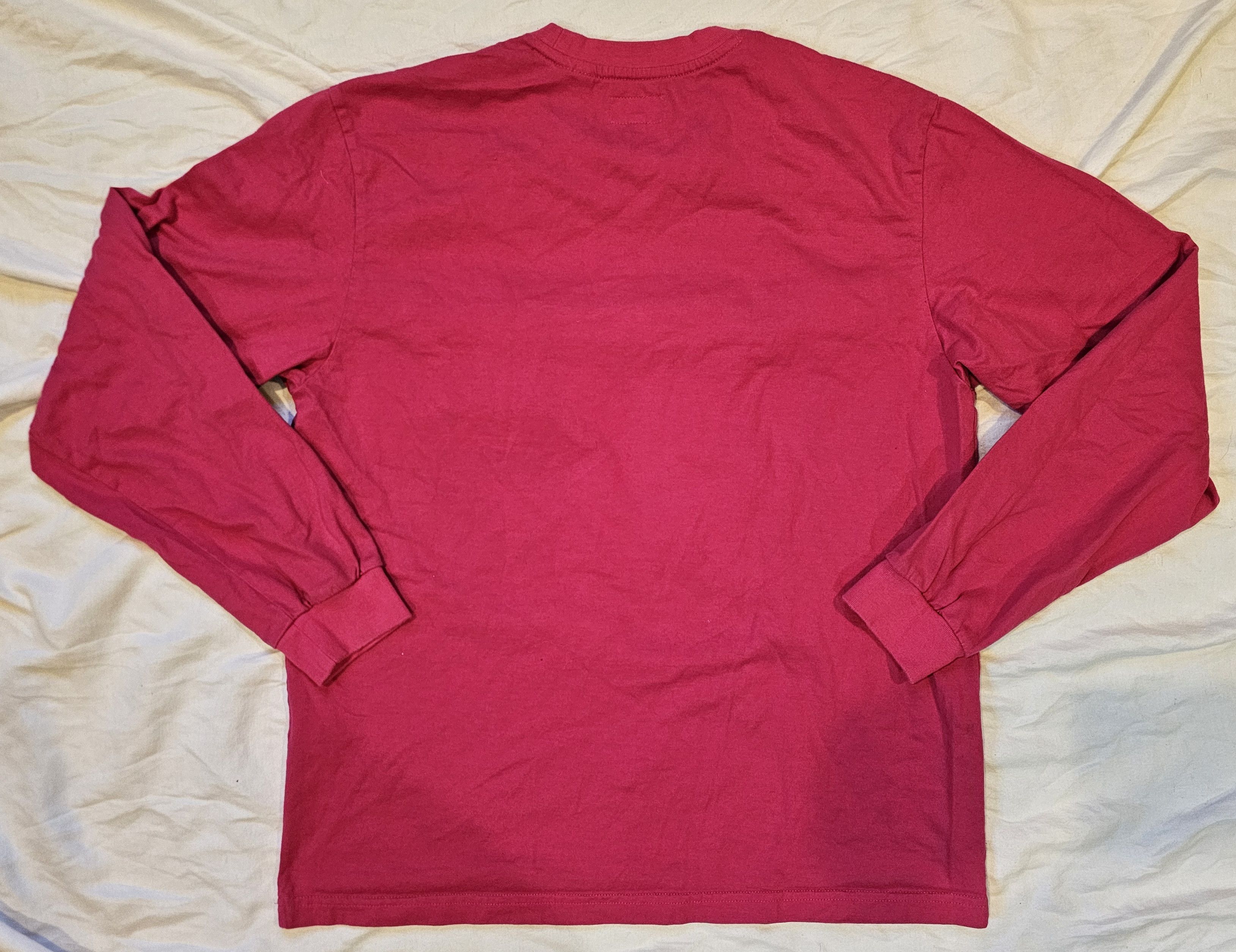 Supreme Supreme Neck Writing Long Sleeve Pink Size US S / EU 44-46 / 1 - 2 Thumbnail