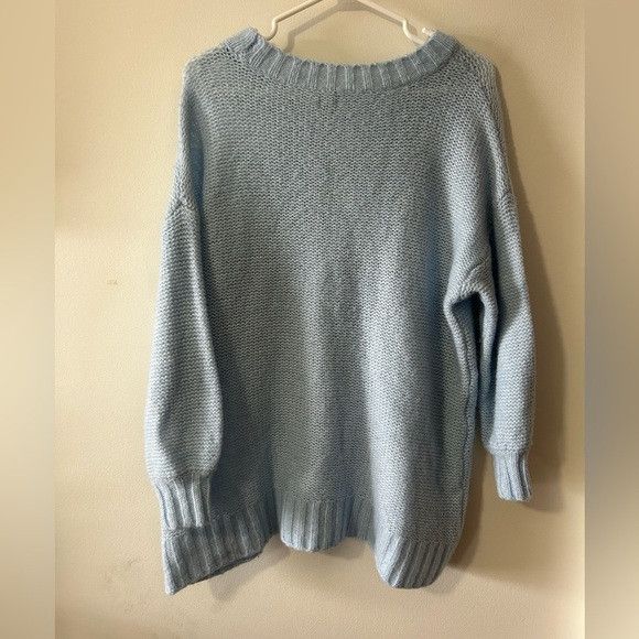 American Eagle Outfitters Aerie Blue Knit Sweater Size S / US 4 / IT 40 - 2 Thumbnail
