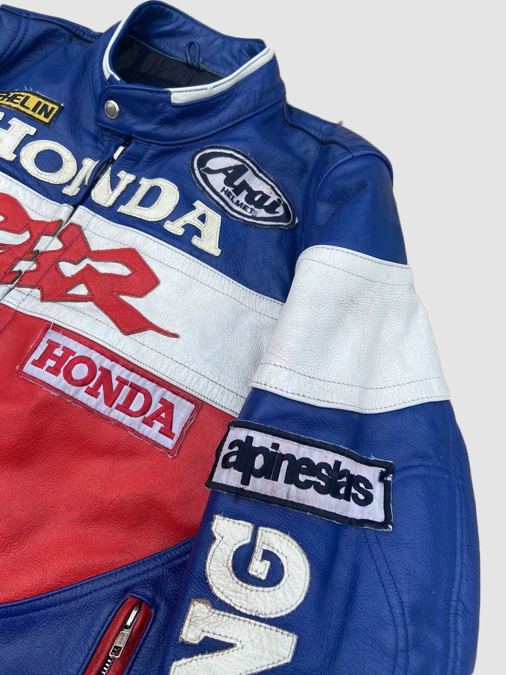 Honda 🔥 Honda CBR Leather Moto Racing Jacket Size US XL / EU 56 / 4 - 4 Thumbnail