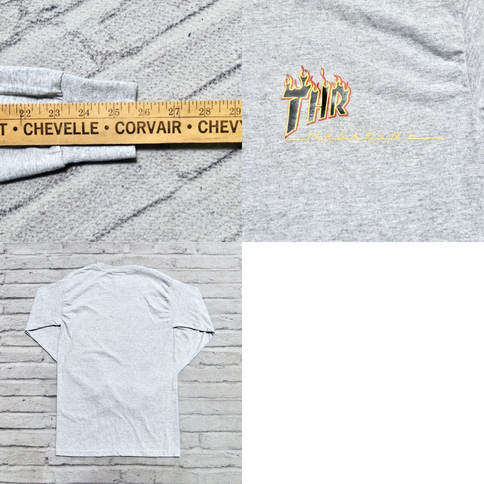 Vintage THR Graffiti Shirt Men T-Shirt Size S Heather Size US S / EU 44-46 / 1 - 9 Thumbnail