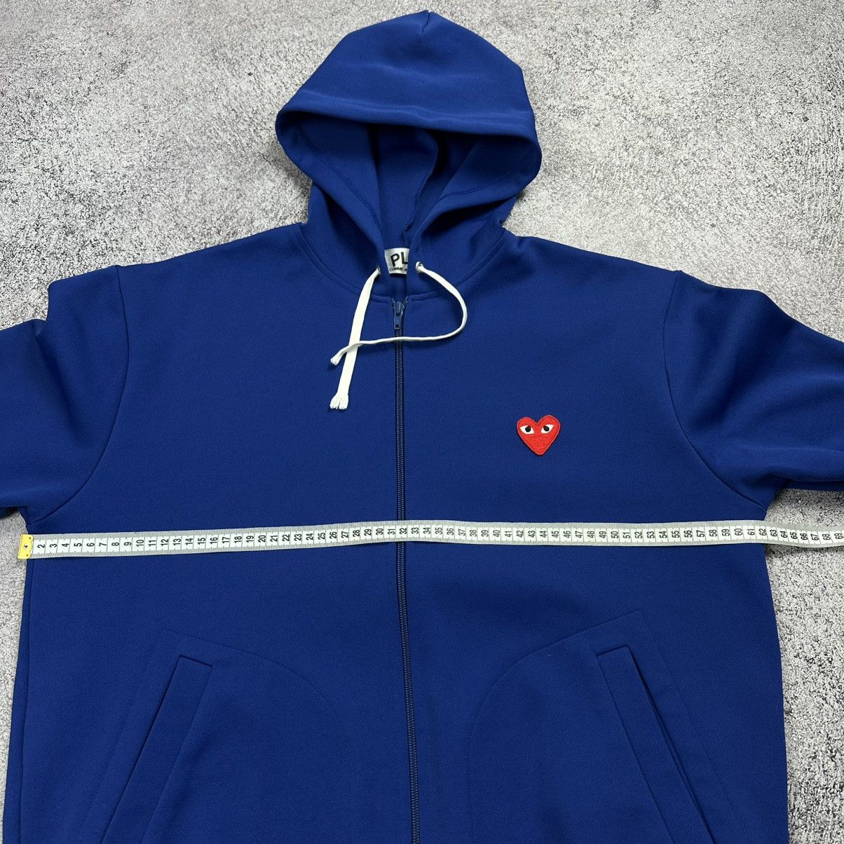 Comme des Garcons Play Comme Des Garcons Blue Polyester Hoodie Zip Japan Sz XL Size US XL / EU 56 / 4 - 6 Thumbnail