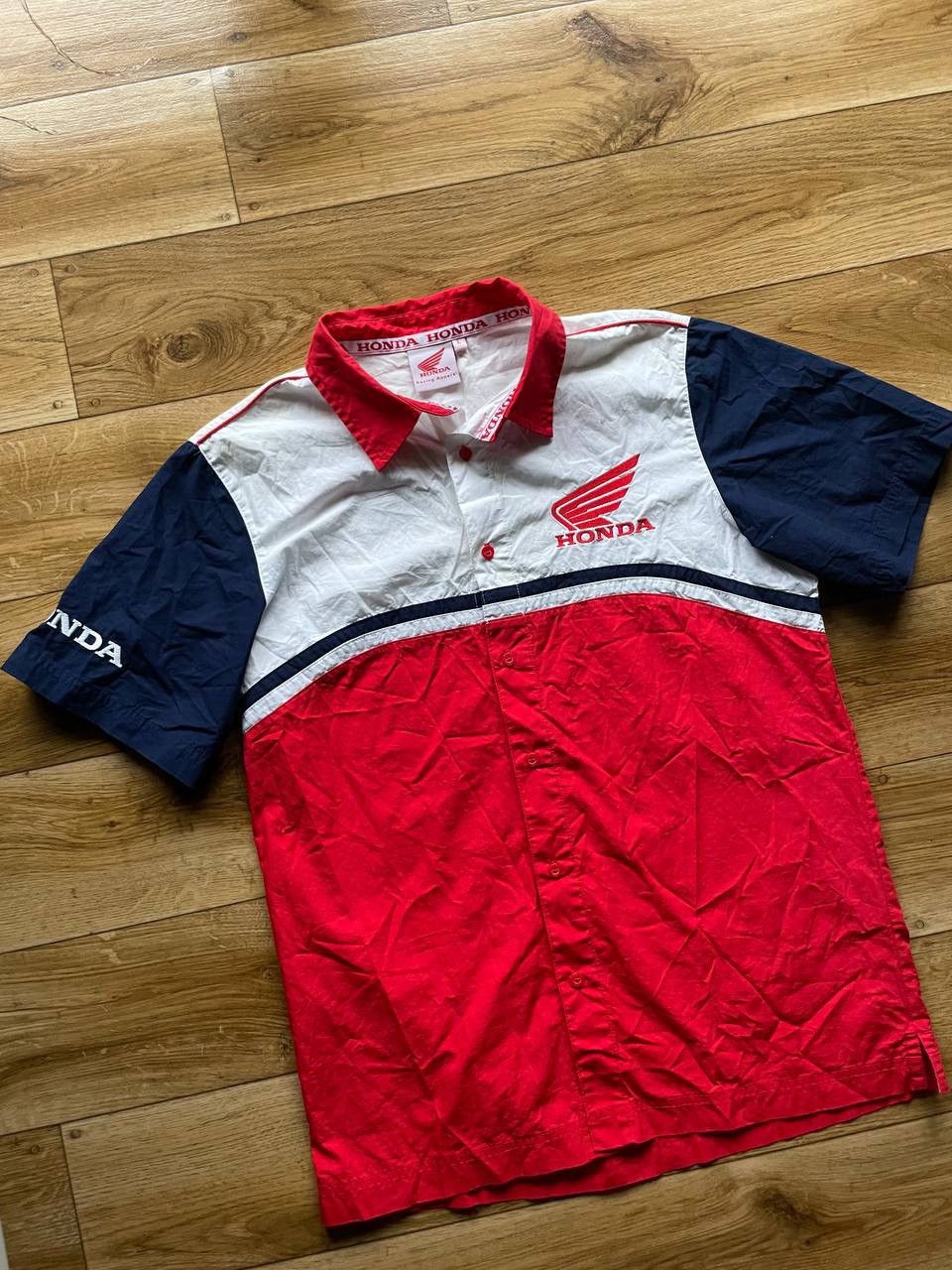 Honda × Vintage Honda Vintage Y2k Shirt Rare Logo Size US L / EU 52-54 / 3 - 4 Thumbnail