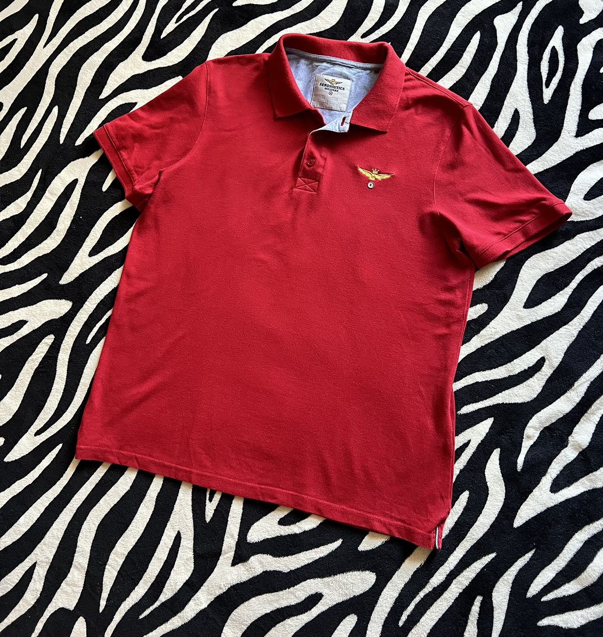 Aeronautica Militare Aeronautica Militare polo shirt burgundy mens Size US L / EU 52-54 / 3 - 2 Thumbnail