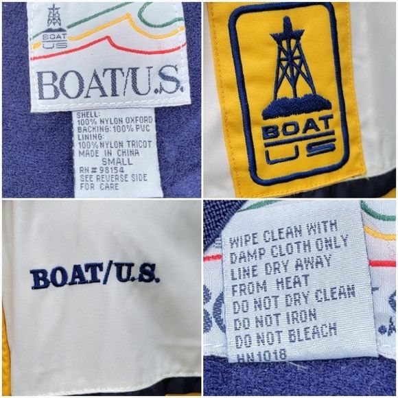 Vintage Vintage 90s High Vis Visability Yellow Nylon BoatUS Boating Size US S / EU 44-46 / 1 - 8 Thumbnail
