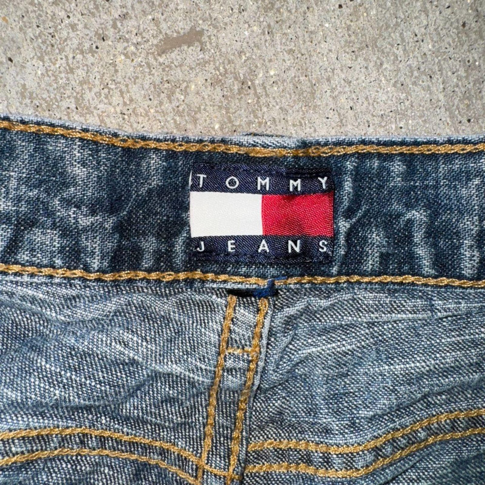 Tommy Hilfiger Vintage y2k tommy hilfiger heavyweight baggy 00s denim jeans Size US 36 / EU 52 - 3 Thumbnail