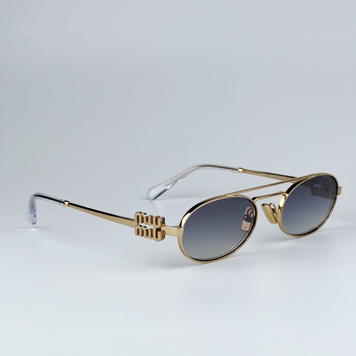 Miu Miu NEW Miu Miu MU54ZS 5AK30C LOGO Pilot Unisex Sunglasses Size ONE SIZE - 5 Thumbnail