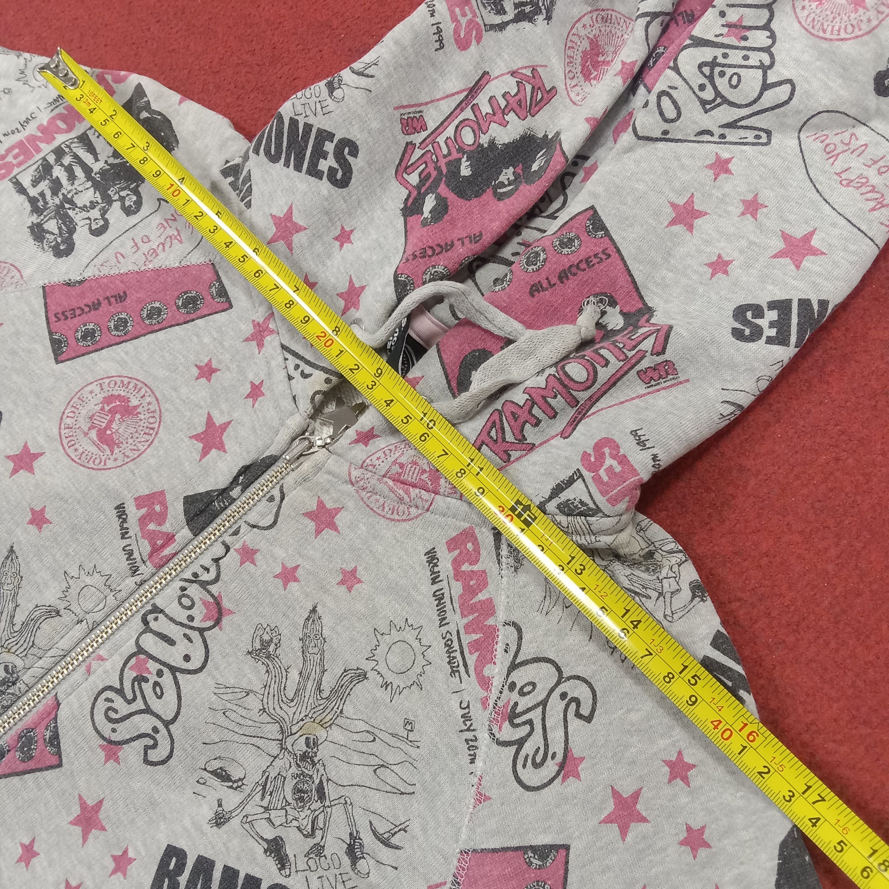 Band Tees × Hysteric Glamour × Vintage Ramones X Hysteric Glamour Rare Design Fashion Zipper Hoodie Size US XS / EU 42 / 0 - 12 Thumbnail