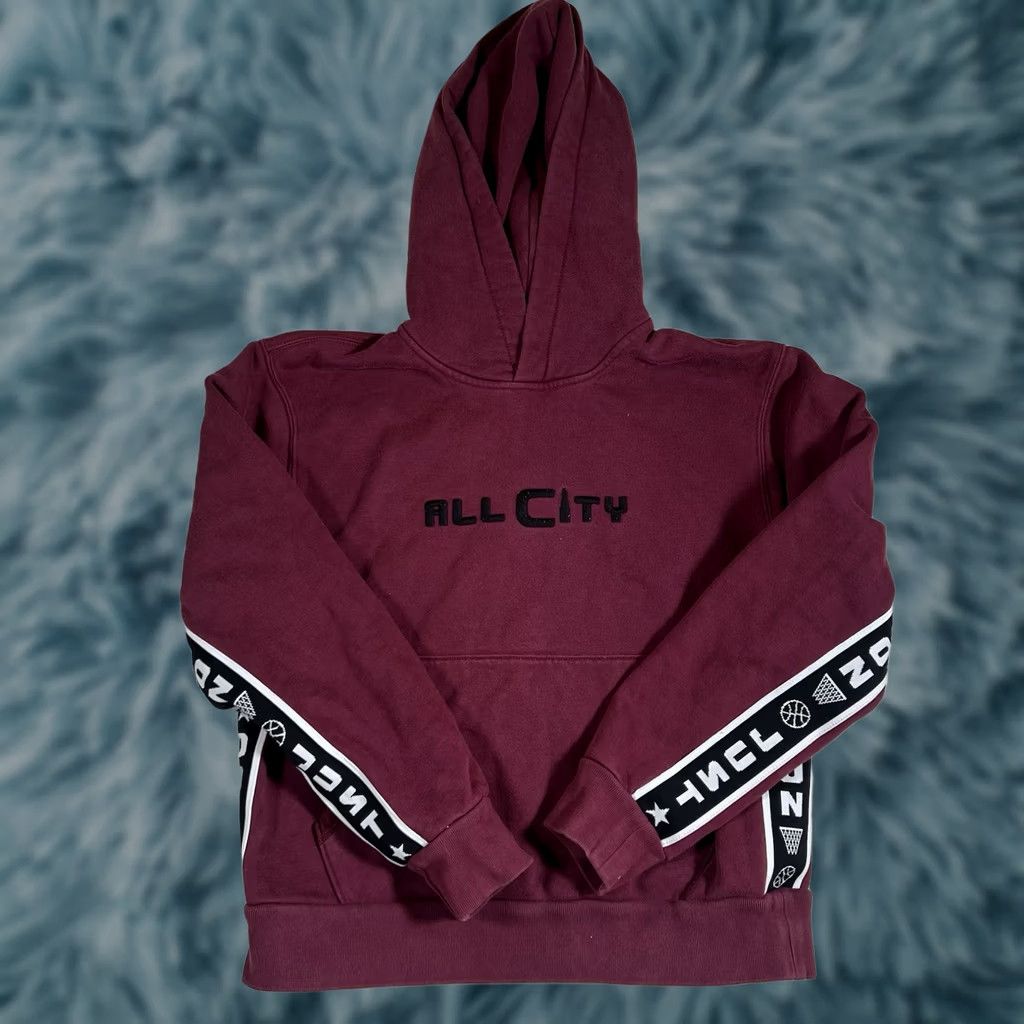 Just Don VINTAGE Just Don Sweatshirt Mens Medium M Hooded Pullover Red All City Edition Size US M / EU 48-50 / 2 - 1 Thumbnail