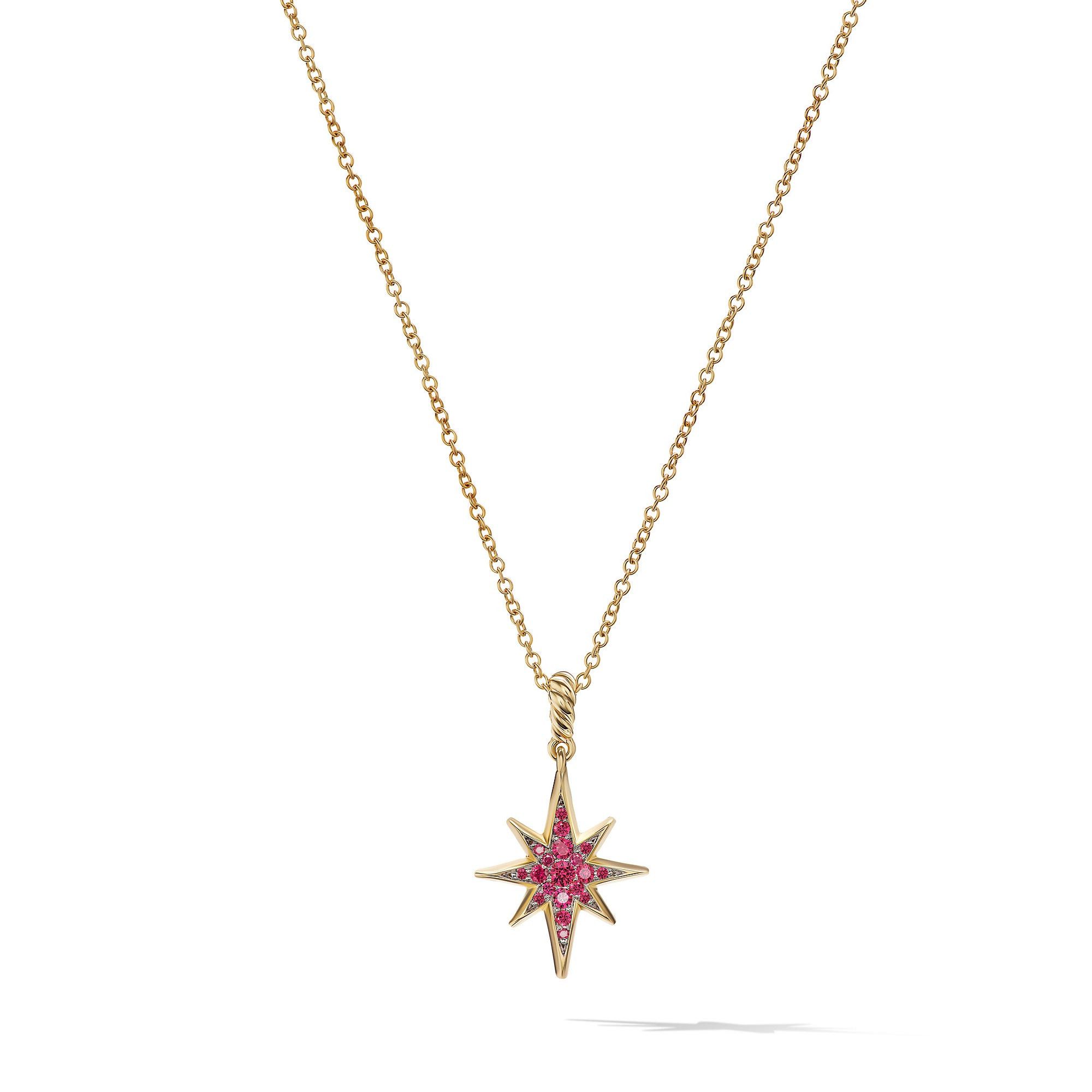 David Yurman o1w1db10325 Necklace in 18K Yellow Gold with Pave Rubies Size ONE SIZE - 1 Thumbnail