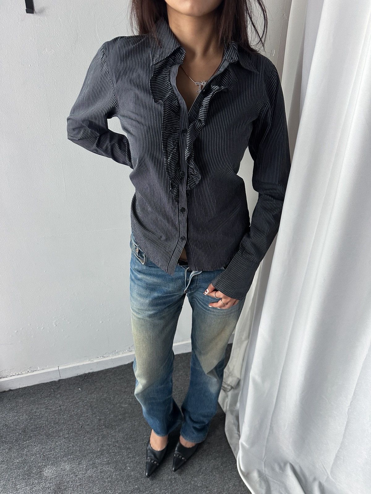 agnes b. Agnesb. ruffle shirt Size M / US 6-8 / IT 42-44 - 2 Thumbnail