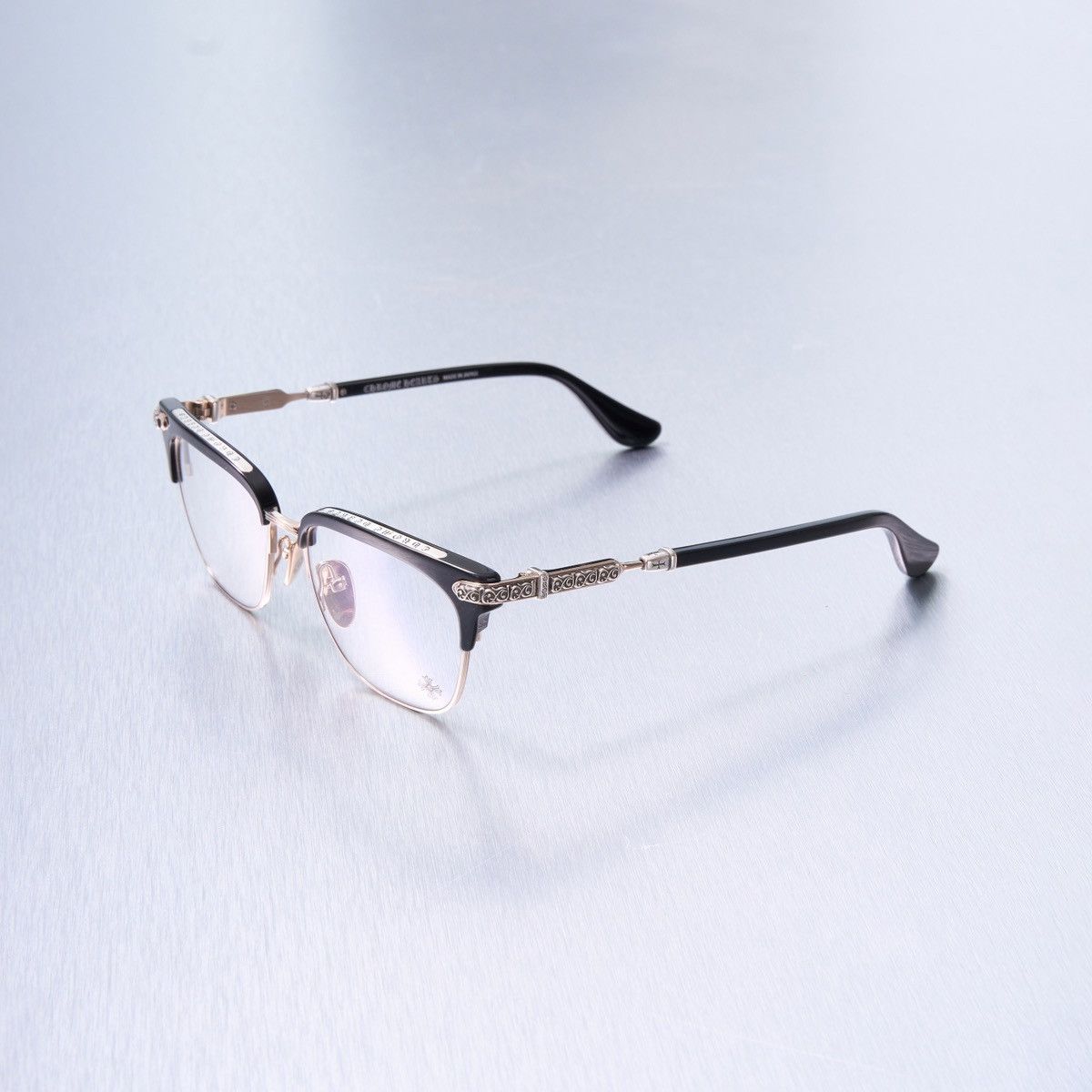 Chrome Hearts CHROME HEARTS VERTICAL SMILE II BLACK/ GOLD PLATED GLASSES Size ONE SIZE - 1 Thumbnail