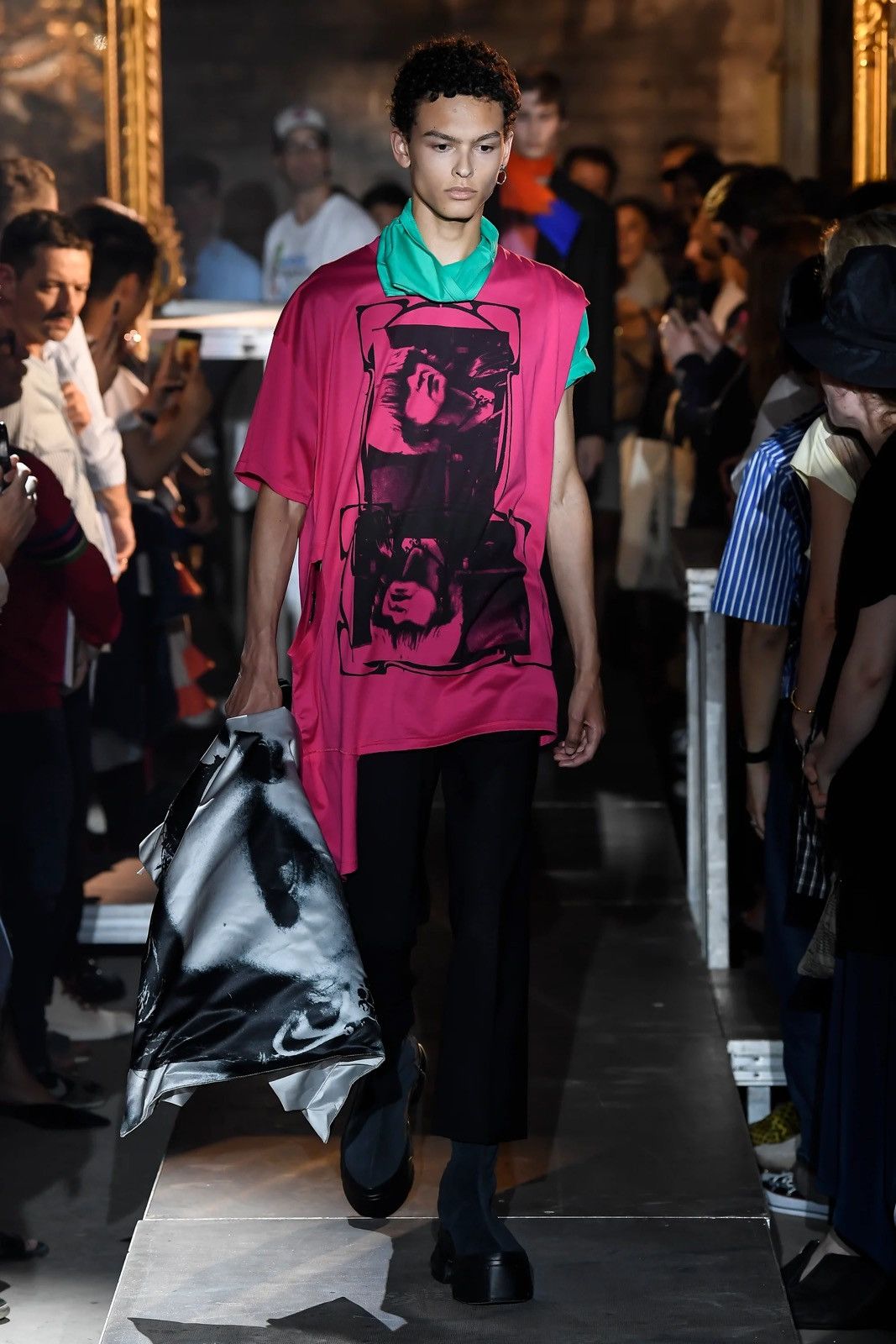 Raf Simons Archive Raf Simons SS19 Displaced Deconstructed Portrait Tee Size US S / EU 44-46 / 1 - 1 Thumbnail
