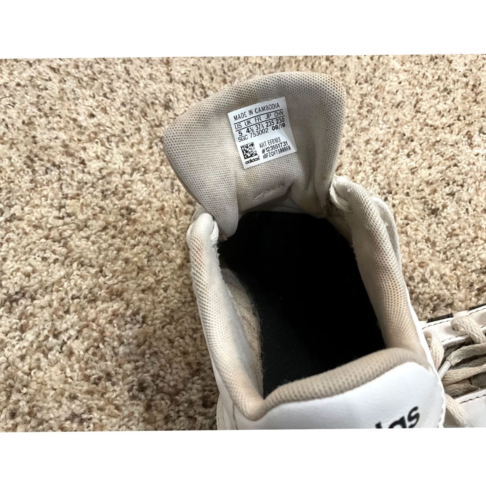 Adidas ADIDAS Cloudfoam Advantage Sneaker Women's Low Top Lace Up Black Size 5 Size US 5 / IT 35 - 8 Thumbnail