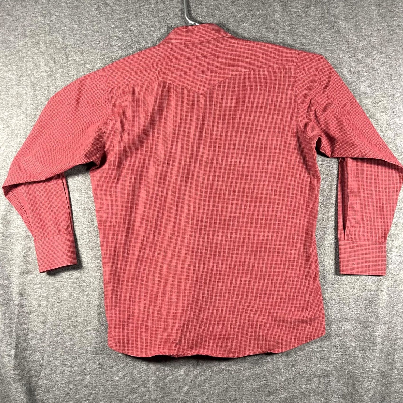 Vintage Panhandle Slim Shirt Mens Large Red Western Pearl Snap Long Sleeve Check Plaid Size US L / EU 52-54 / 3 - 3 Thumbnail