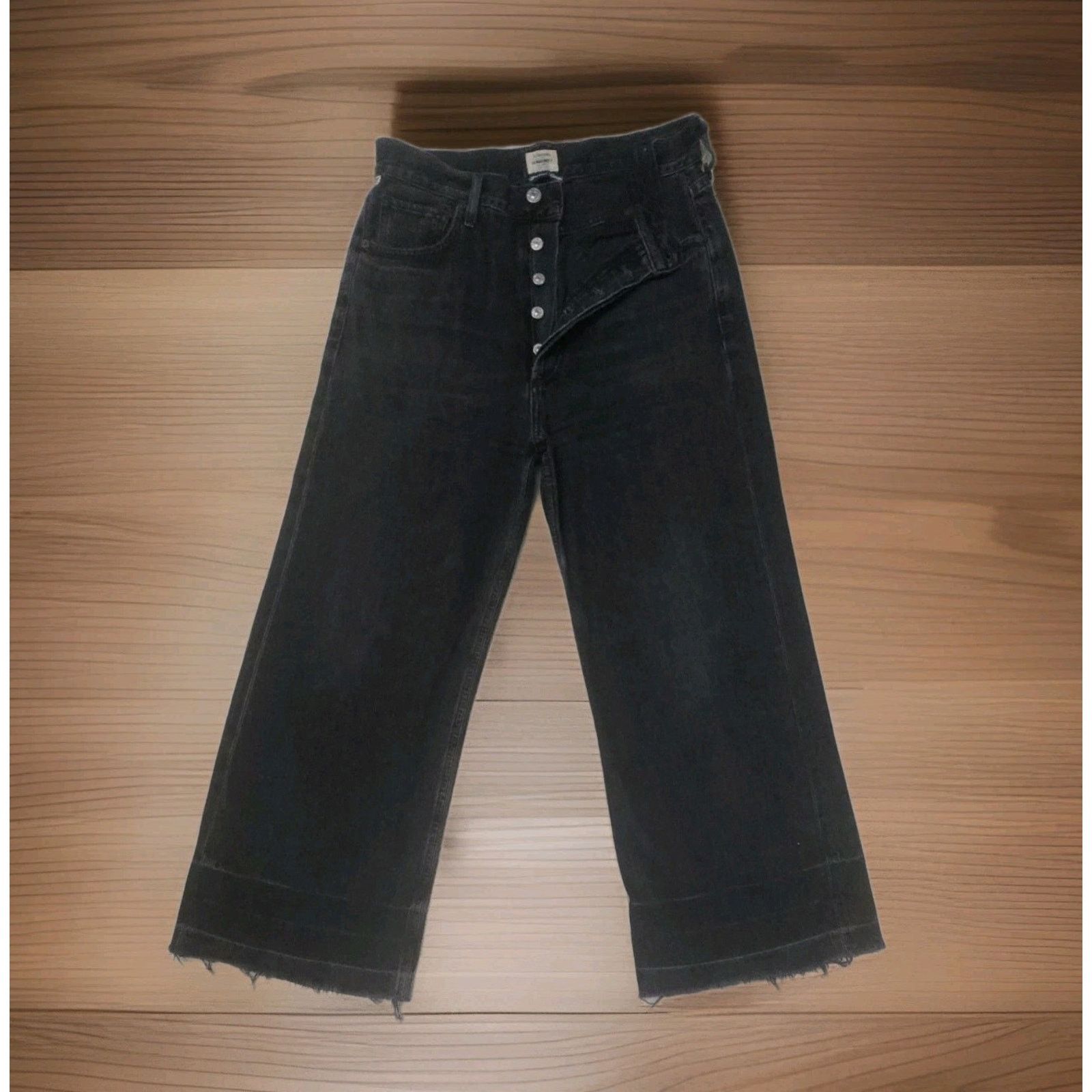 Citizens Of Humanity Citizens of Humanity Sacha Jeans High Wide Button Fly Crop Size 27" / US 4 / IT 40 - 8 Thumbnail