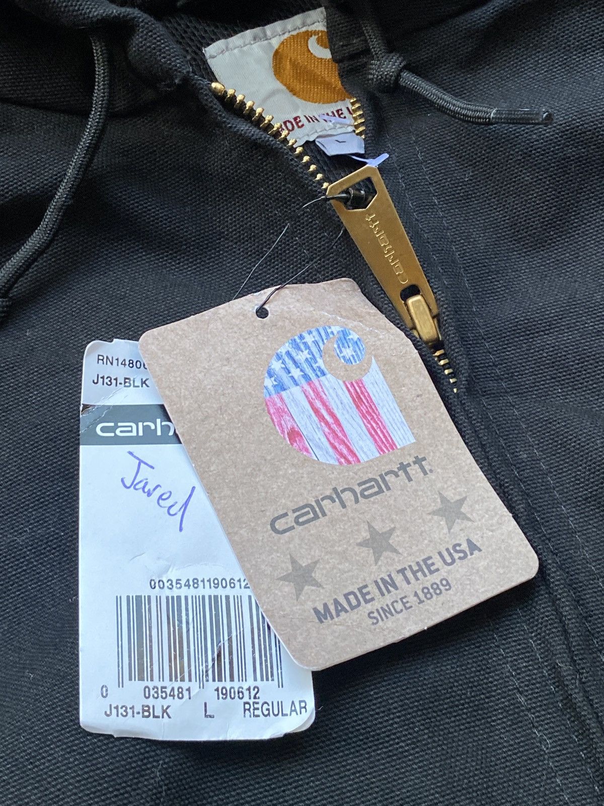 Carhartt Carhartt Active Jacket J131-BLK Size US L / EU 52-54 / 3 - 5 Thumbnail