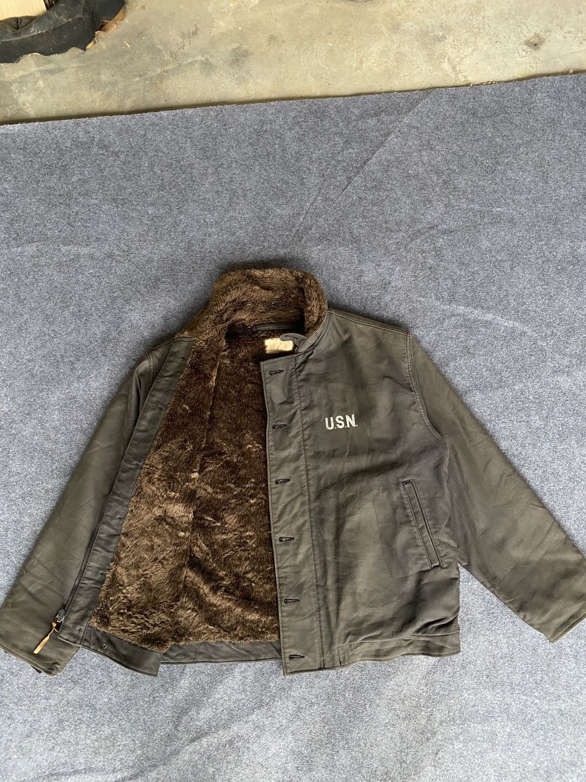 Vintage Vintage usn air force jacket Size US XL / EU 56 / 4 - 12 Thumbnail