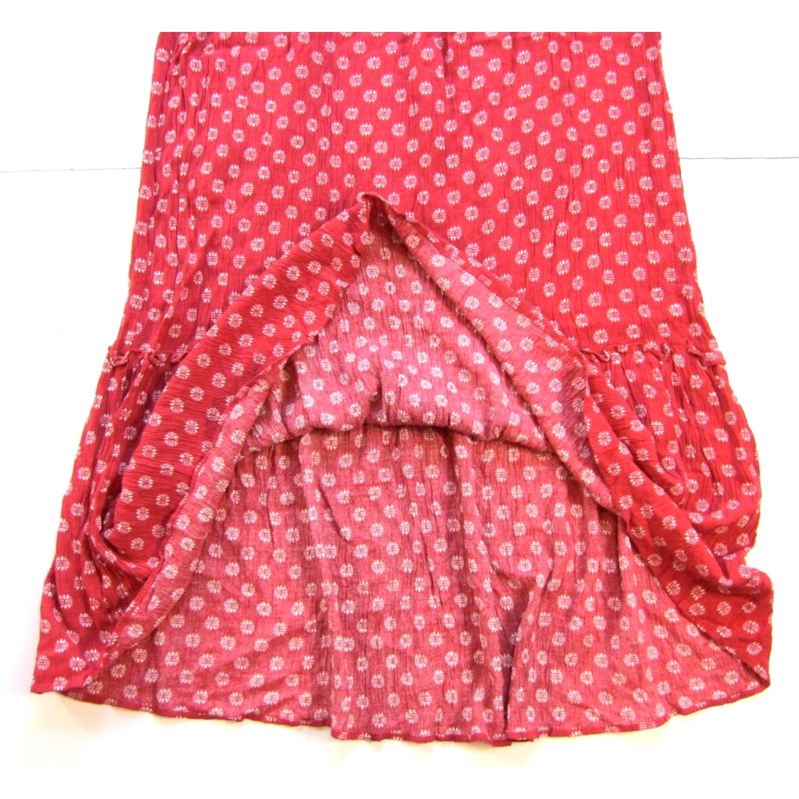 Vintage VINTAGE 1. State Rayon Pink White Polka Dot Off Shoulder Long Maxi Dress Large Size L / US 10 / IT 46 - 7 Thumbnail