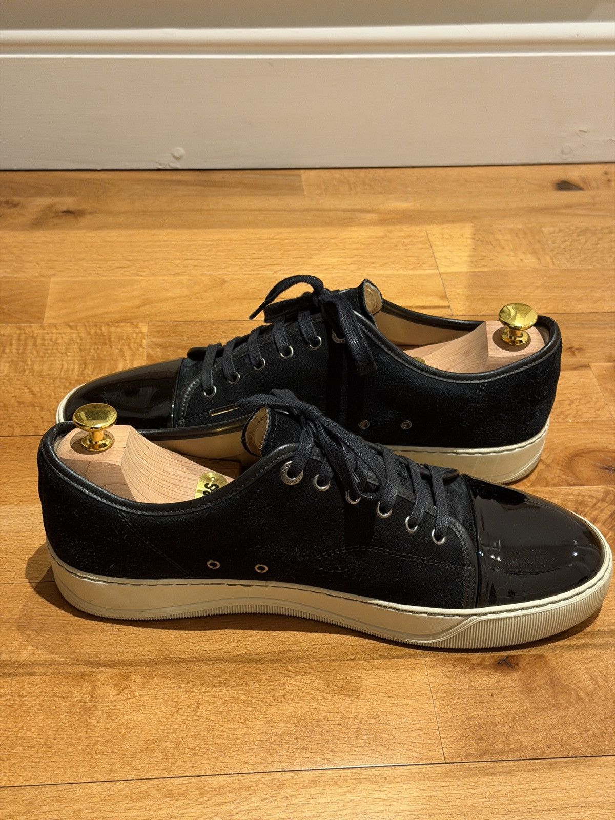 Lanvin Lanvin DBB1 Black Suede and Patent Leather Size US 10 / EU 43 - 7 Thumbnail