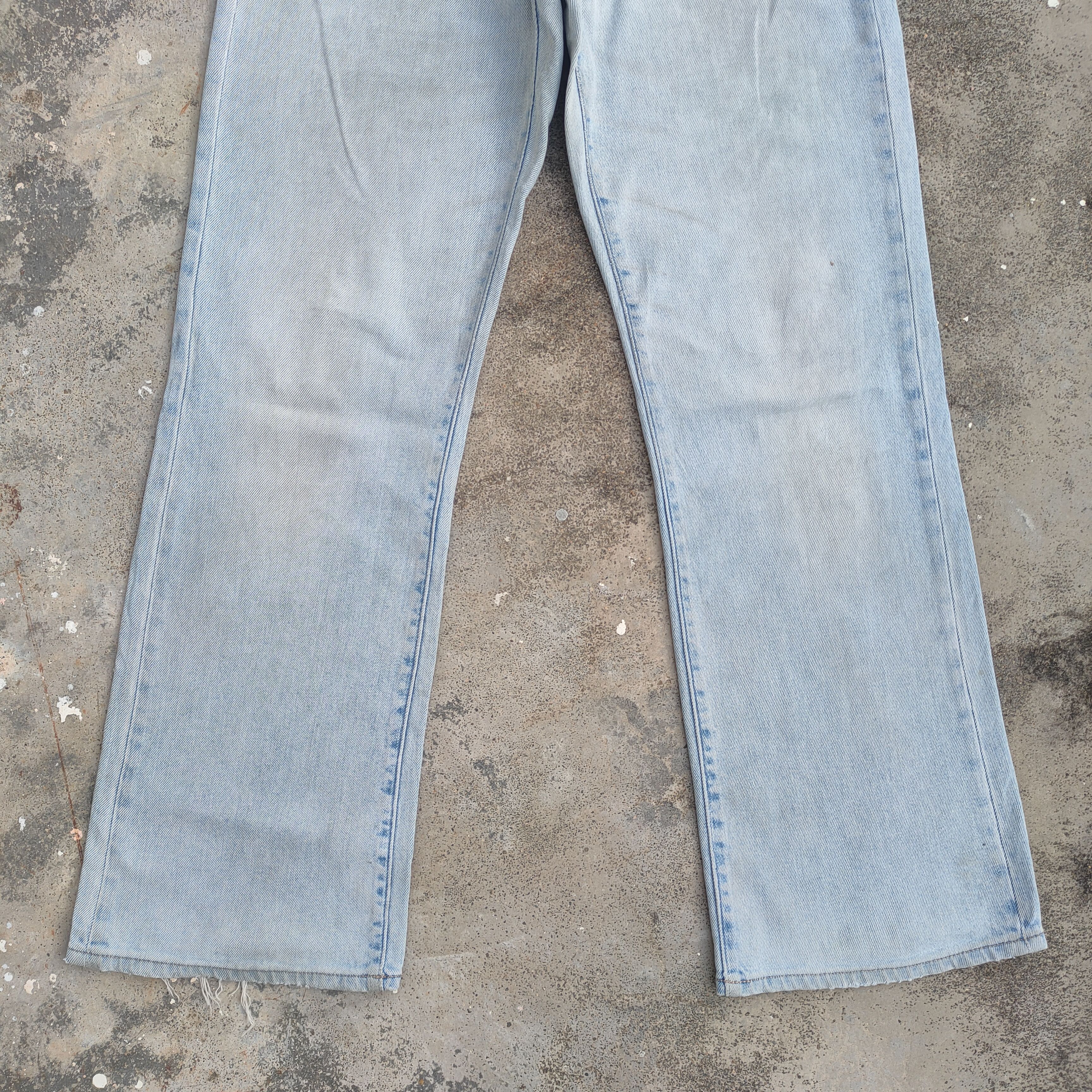 Black Label VINTAGE JAPANESE FADED FLARE JEANS DENIM PANTS Size US 27 - 3 Thumbnail
