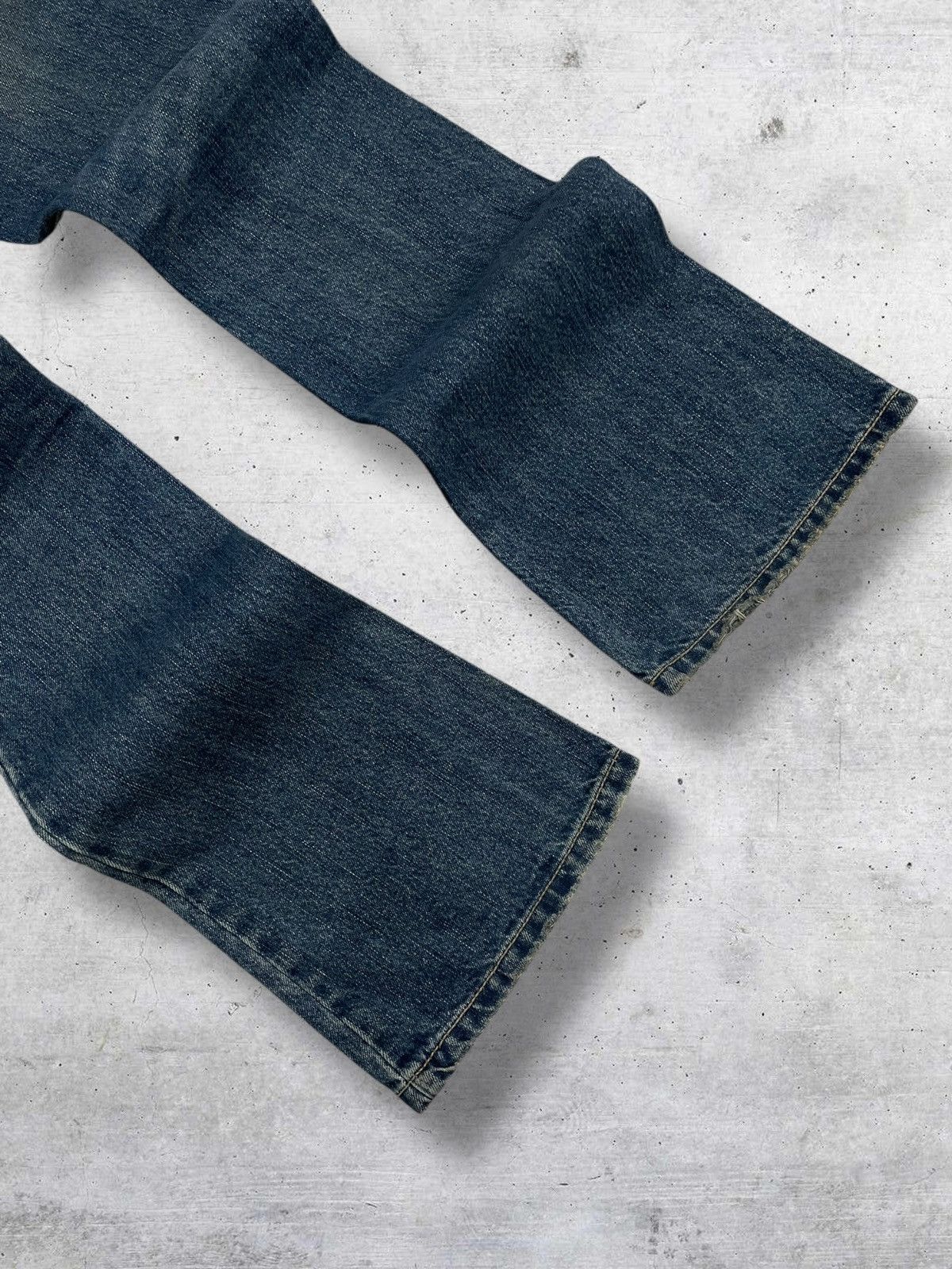 semanticdesign VINTAGE SEMANTIC DESIGN OG JAPAN DESIGNER FLARE RIPPED DENIM Size US 30 / EU 46 - 12 Thumbnail