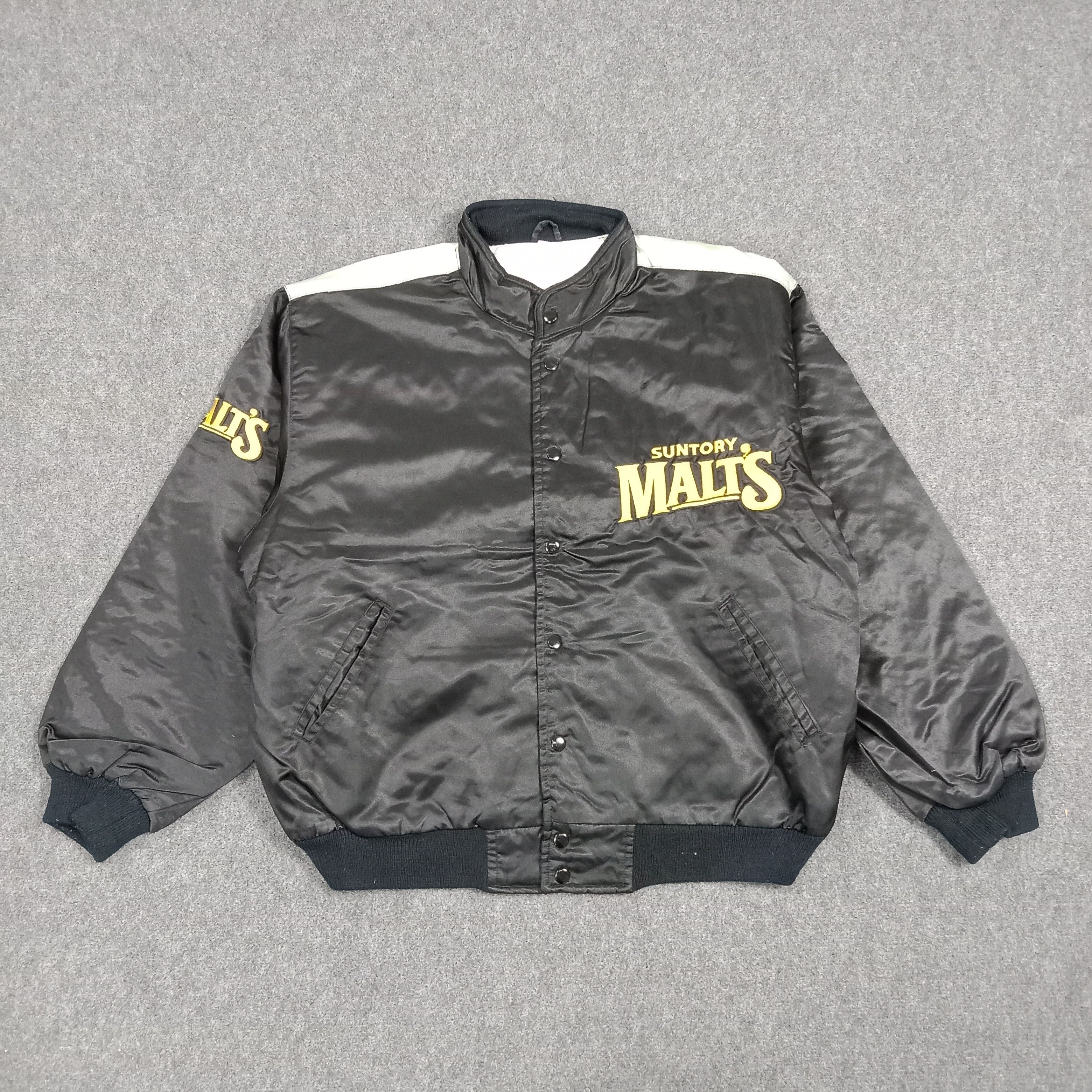 Vintage Suntory Malt's Baseball Team Jacket C275N19 Size US L / EU 52-54 / 3 - 3 Thumbnail