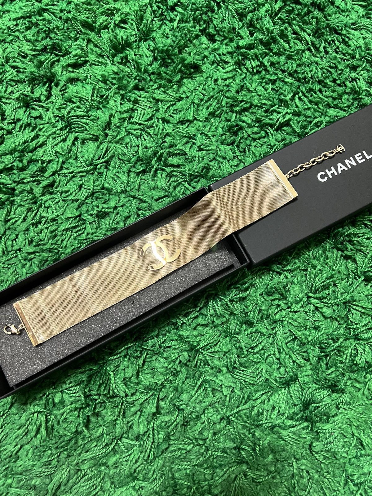 image of Chanel Necklace Choker in Gold, Women's