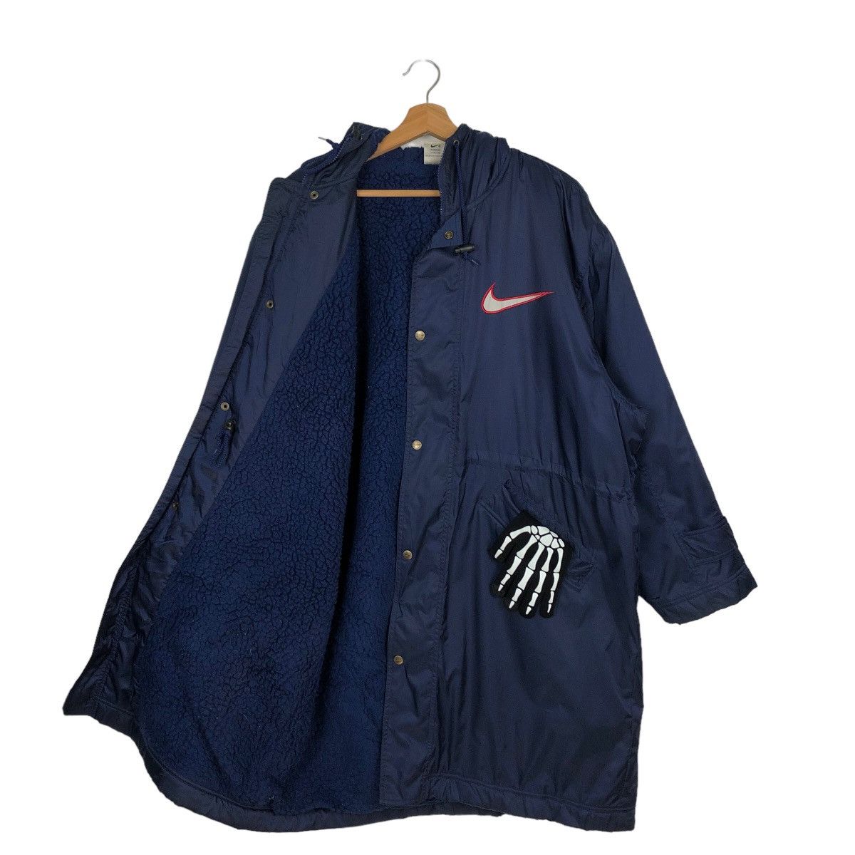 Nike VINTAGE NIKE BIG SWOOSH LONG JACKET Size US L / EU 52-54 / 3 - 9 Thumbnail