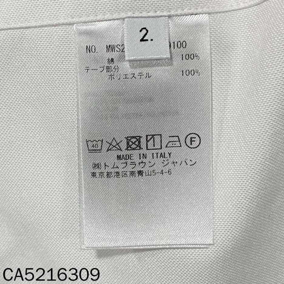 Thom Browne Thom Browne striped white short sleeve shirt women's 2 Size XS / US 0-2 / IT 36-38 - 6 Thumbnail