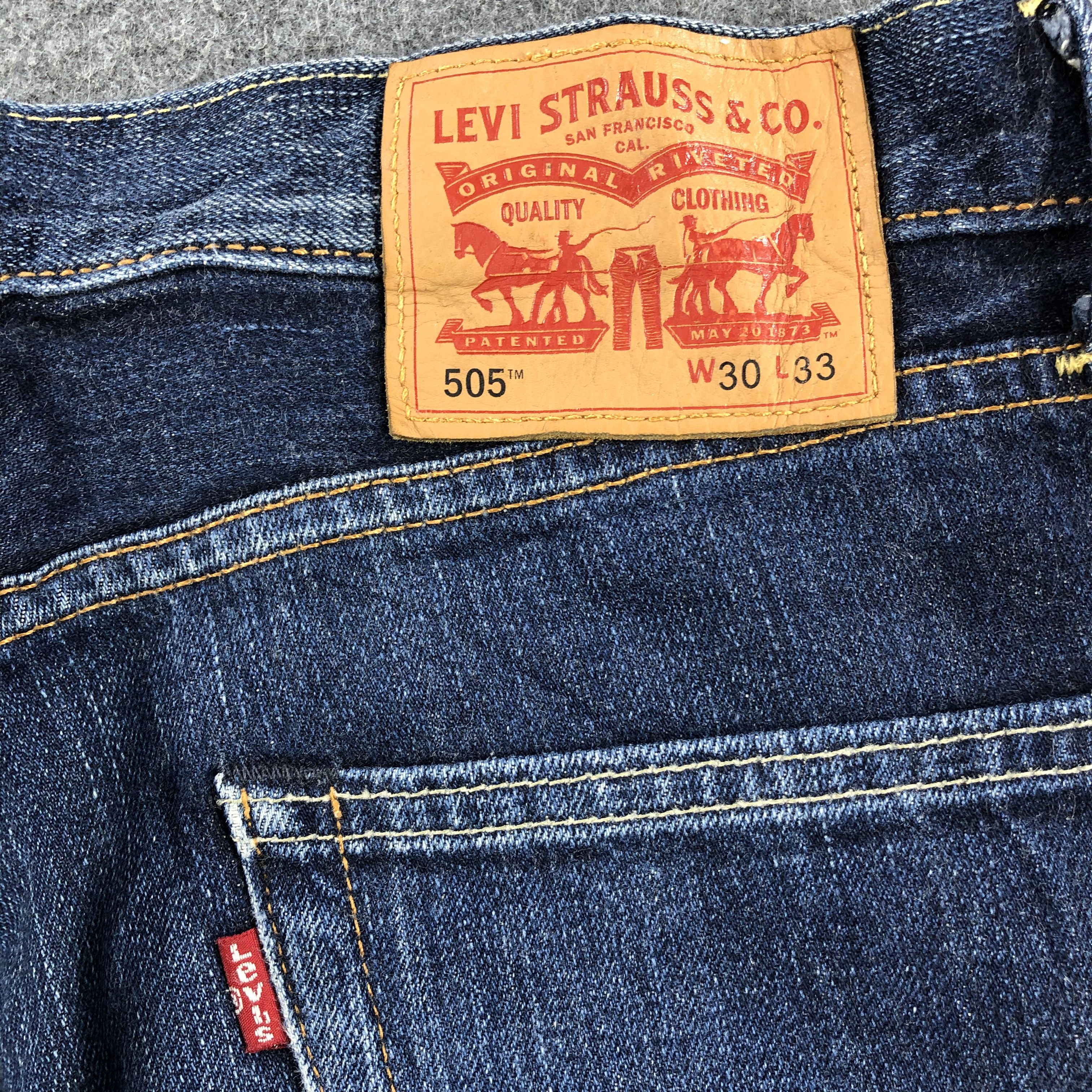 Levi's Vintage Blue Wash Levis 505 Jeans-JM2044 Size US 32 / EU 48 - 5 Thumbnail