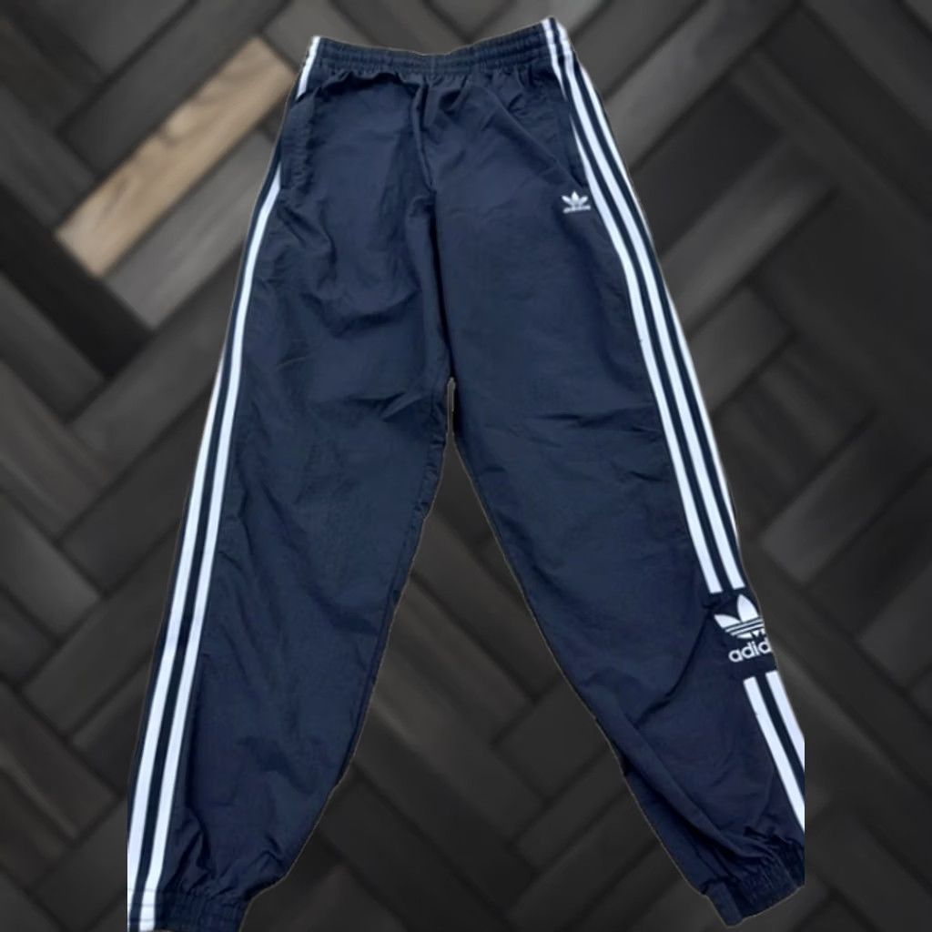 Adidas Adidas Men’s Navy Primegreen Essentials Track Pants L 3-Stripes Size US 33 - 1 Thumbnail
