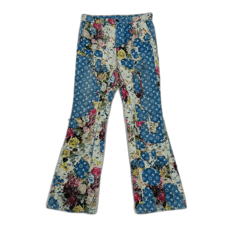 Louis Vuitton Louis Vuitton Floral Wide Leg Jeans Size US 34 / EU 50 - 1 Thumbnail