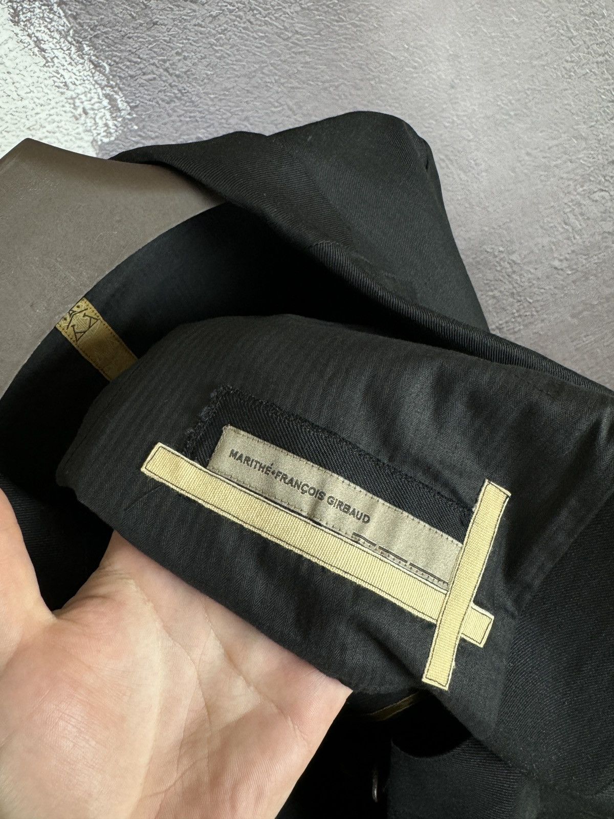 Marithe + Francois Girbaud Marithe Francois Girbaud black ramie wool avant garde blazer Size 42R - 12 Thumbnail