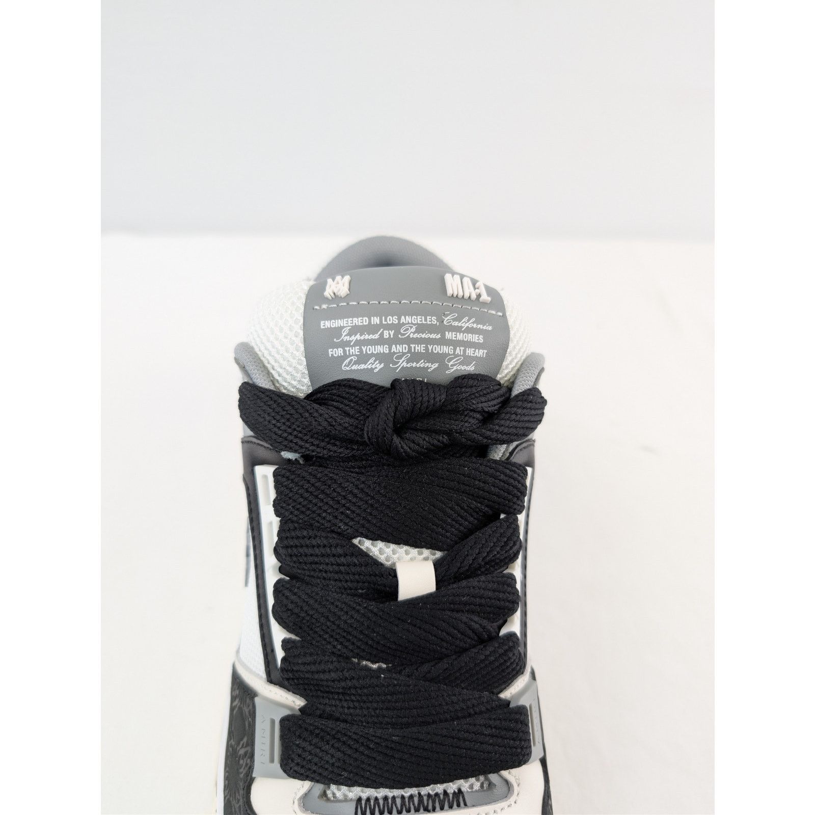 Amiri o1rshd1 MA-1 Quad Debossed Nubuck Sneakers in Black Size US 10 / EU 43 - 17 Thumbnail