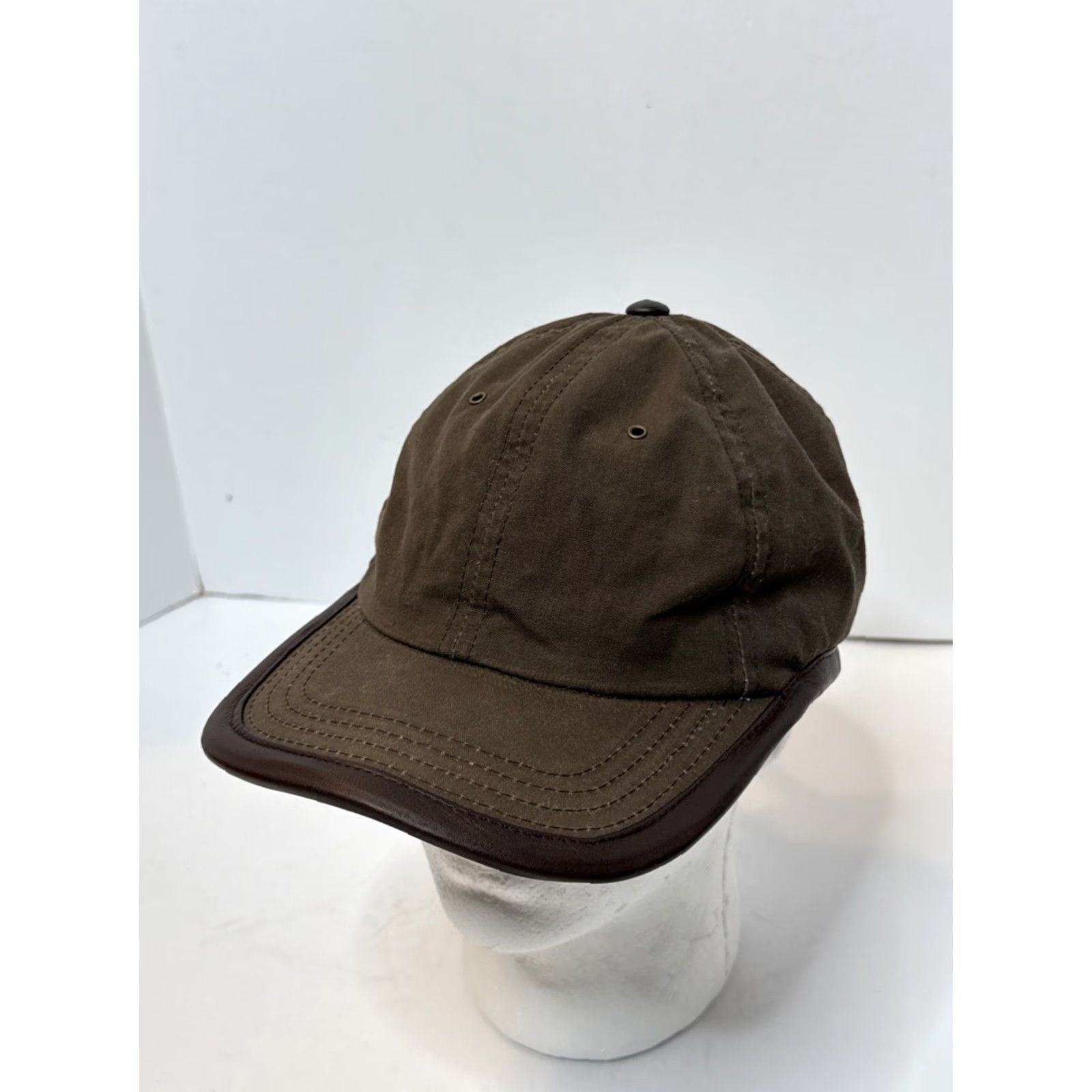 Vintage Dorfman Pacific Co. Brown Waxed Canvas Cap Hat Mens Adjustable Size ONE SIZE - 2 Thumbnail