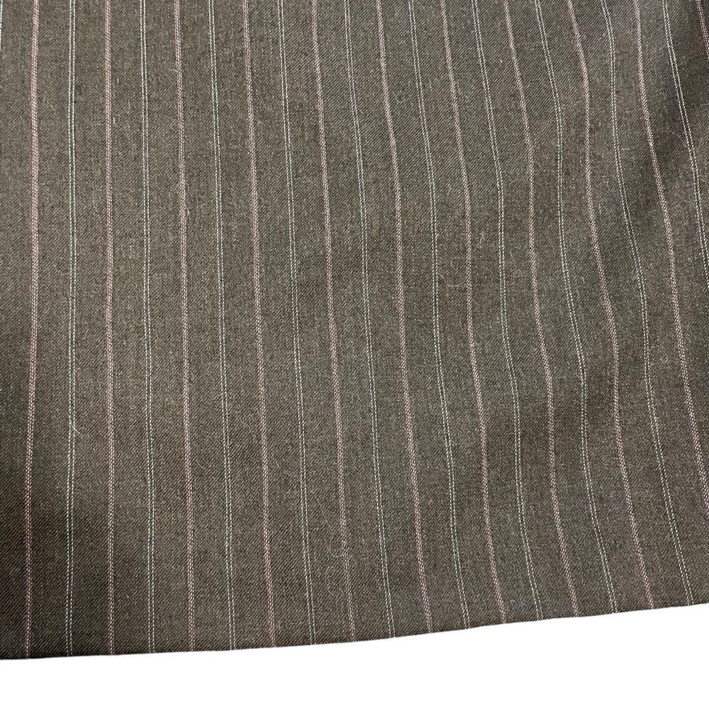 Other Alfred Dunner Wool Brown Striped Pencil Skirt Size 8 Petite Size 30" / US 8 / IT 44 - 3 Thumbnail
