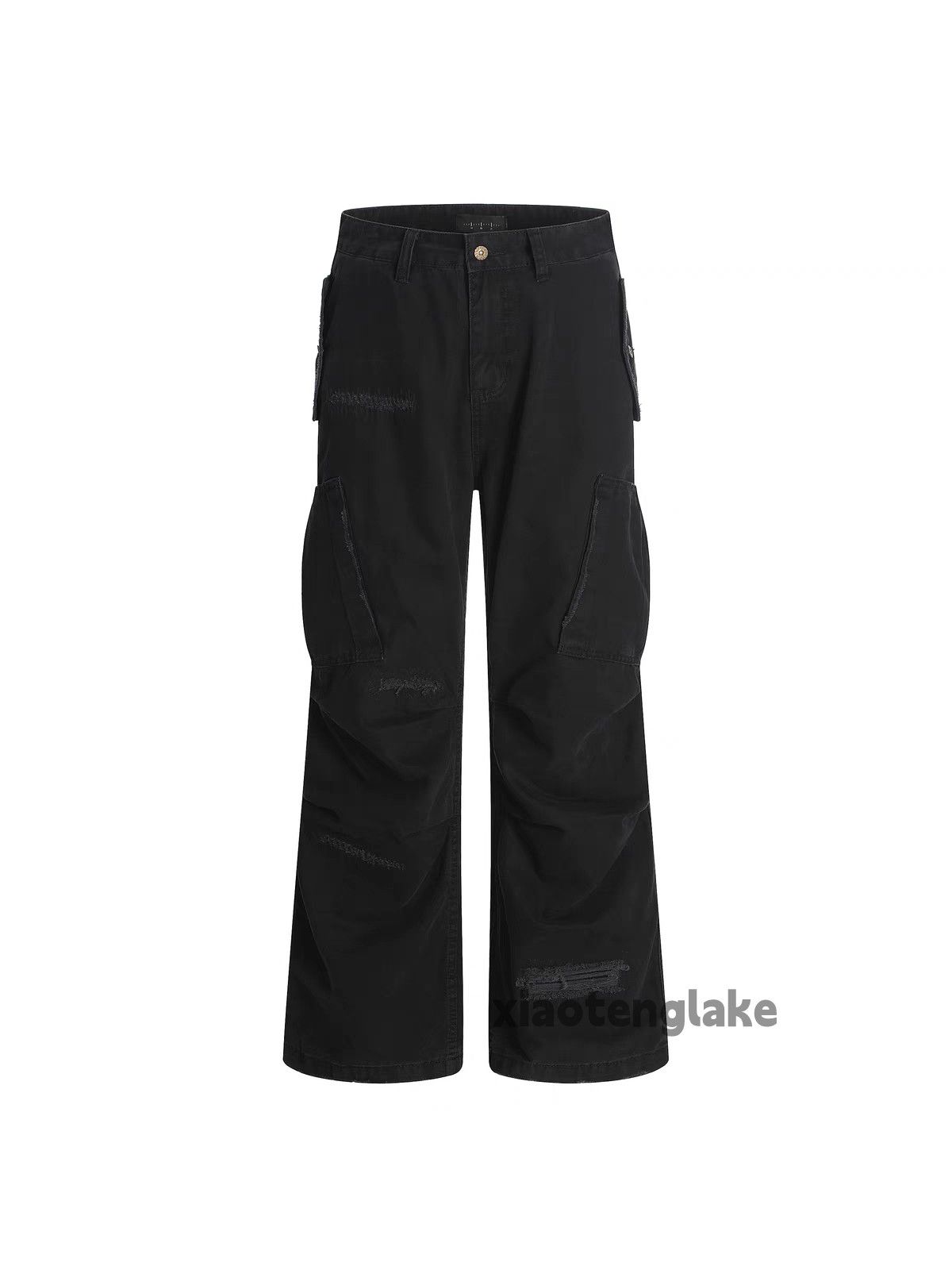 Designer × Japanese Brand × Vintage Unisex washed faded cleanfit ripped carpenter pants Size US 30 / EU 46 - 2 Thumbnail