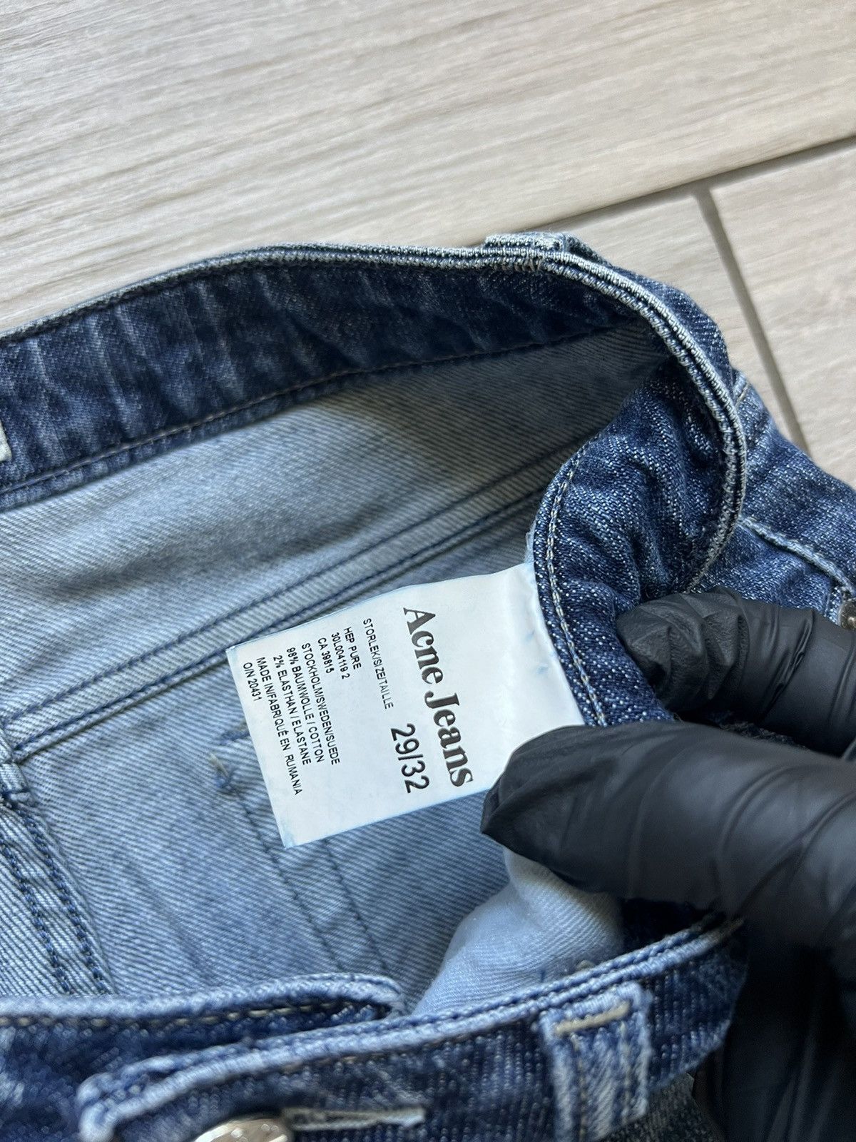 Acne Studios Acne Studio Distressed Denim Blue Pants Size US 29 - 9 Thumbnail