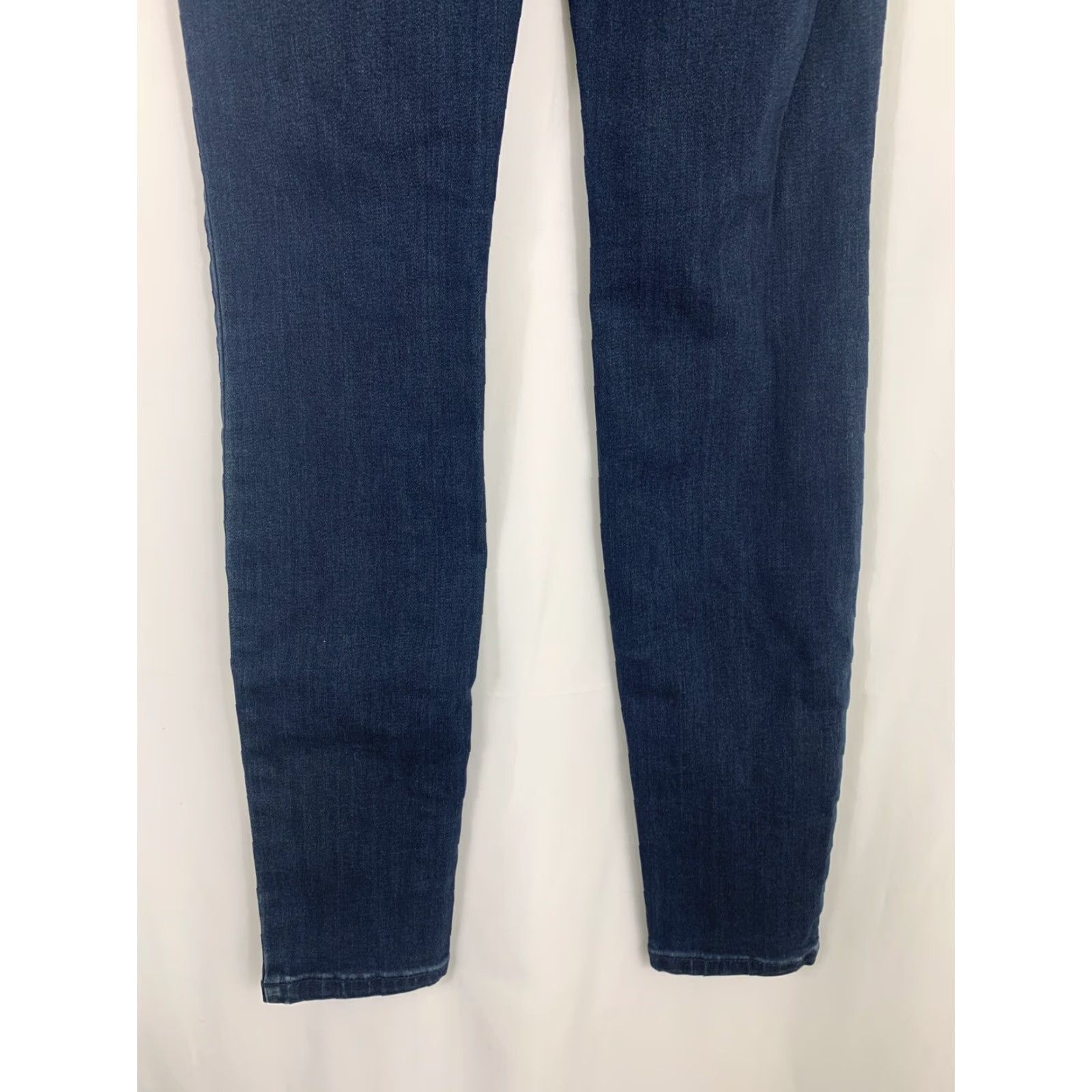 Prana VINTAGE Prana Jeans London Skinny Regular Mid Rise Dark Indigo Blue Denim 10 Womens Boys Girls? Size 32" / US 10 / IT 46 - 7 Thumbnail