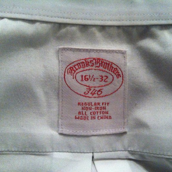 Brooks Brothers BROOKS BROTHERS MENS COTTON DRESS SHIRT FRENCH CUFFS 16.5-32 Size US L / EU 52-54 / 3 - 6 Thumbnail