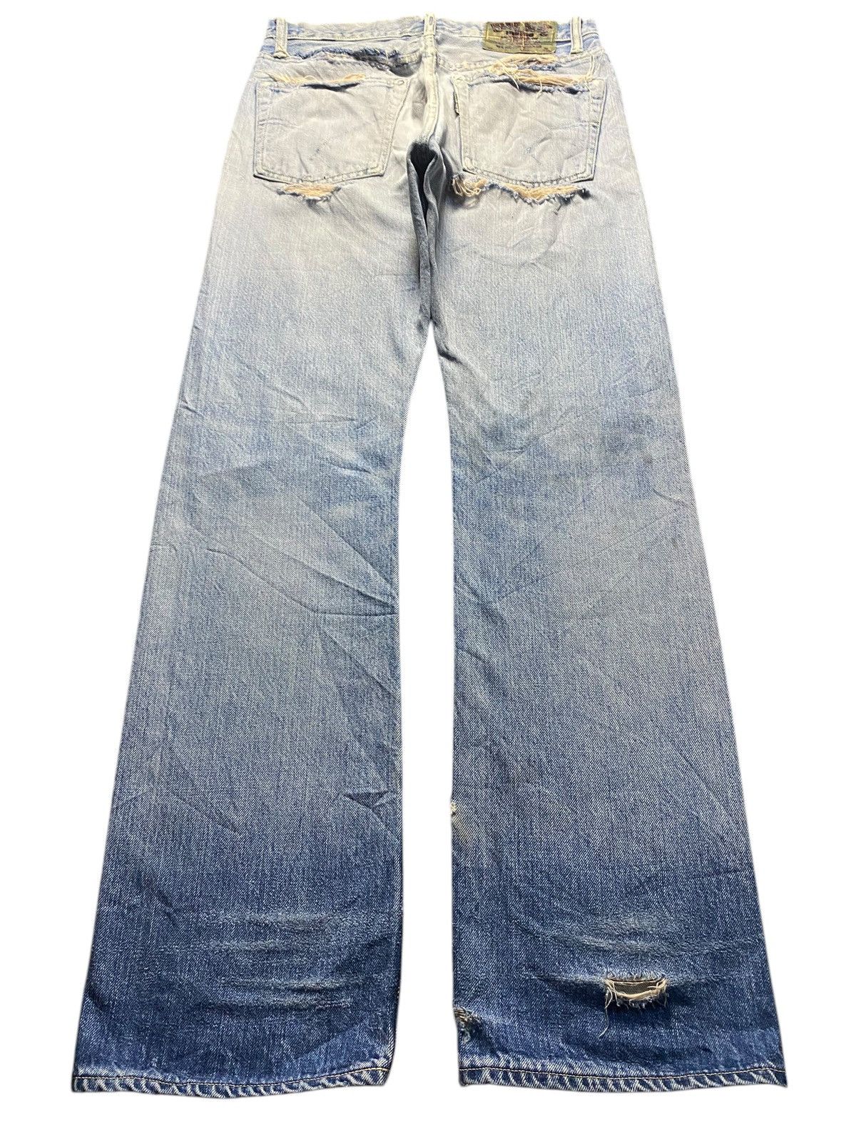 Visvim Vintage Blue Blue Japan HR Market Selvedge Distressed Jeans Size US 30 / EU 46 - 3 Thumbnail