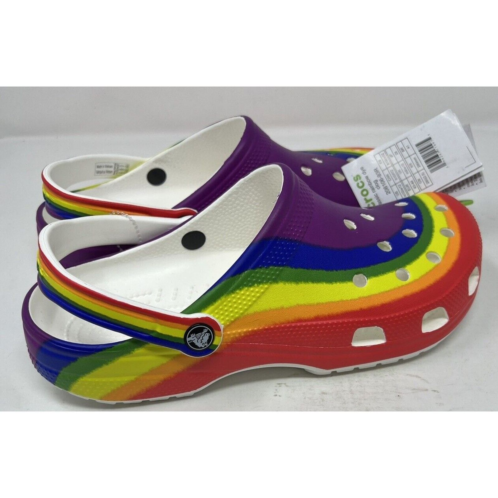 Crocs Crocs Classic Rainbow Clog Unisex Shoes Men: 10 Women: 12 Size US 10 / IT 40 - 5 Thumbnail