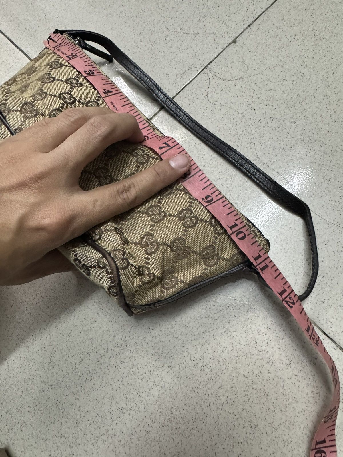 Gucci GUCCI BOAT POCHETTE MONOGRAM SHOULDER BAG Size ONE SIZE - 3 Thumbnail