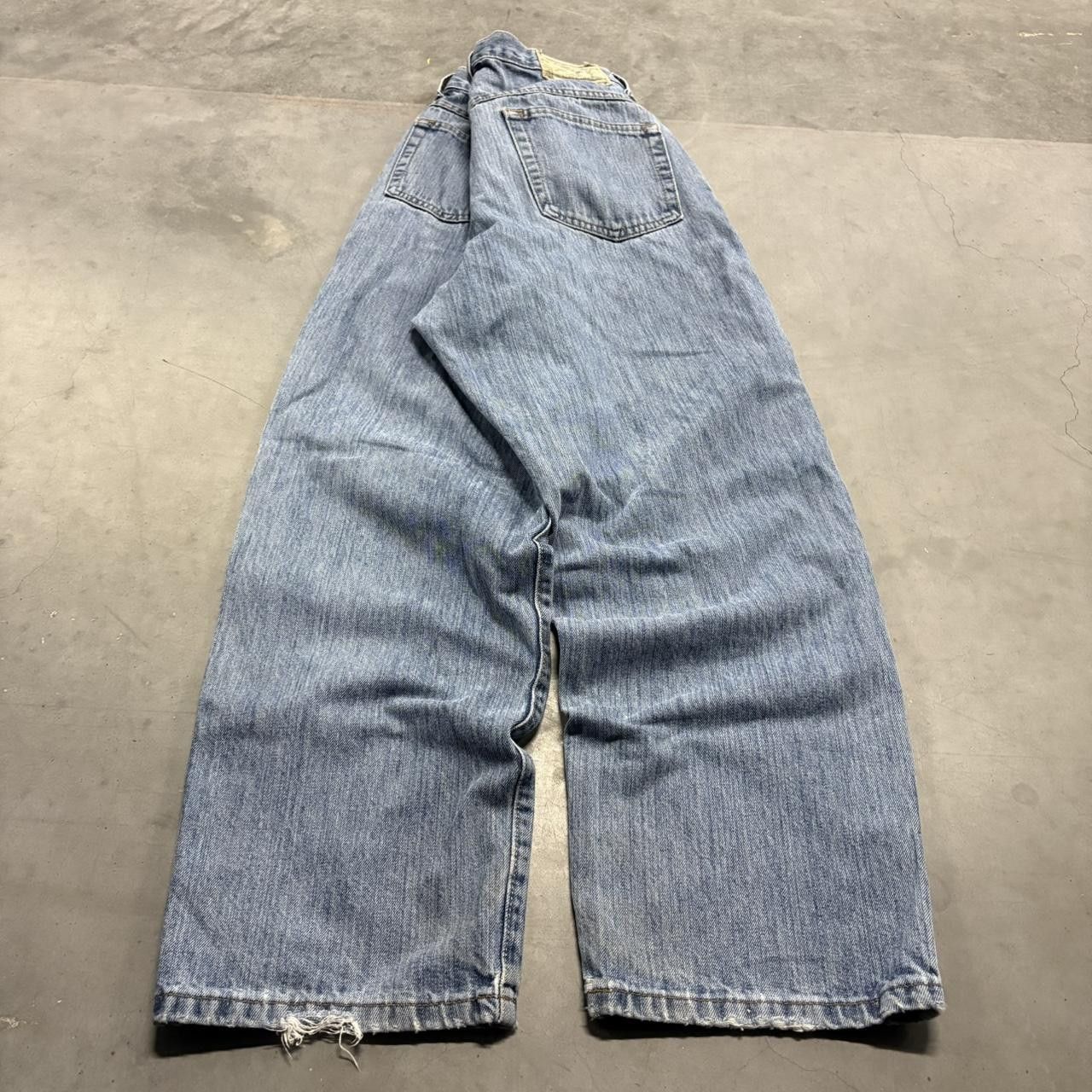 Vintage Crazy Vintage Y2K/2000s Baggy Straight Leg Medium Blue Wash Denim Jeans! Size US 32 / EU 48 - 6 Thumbnail