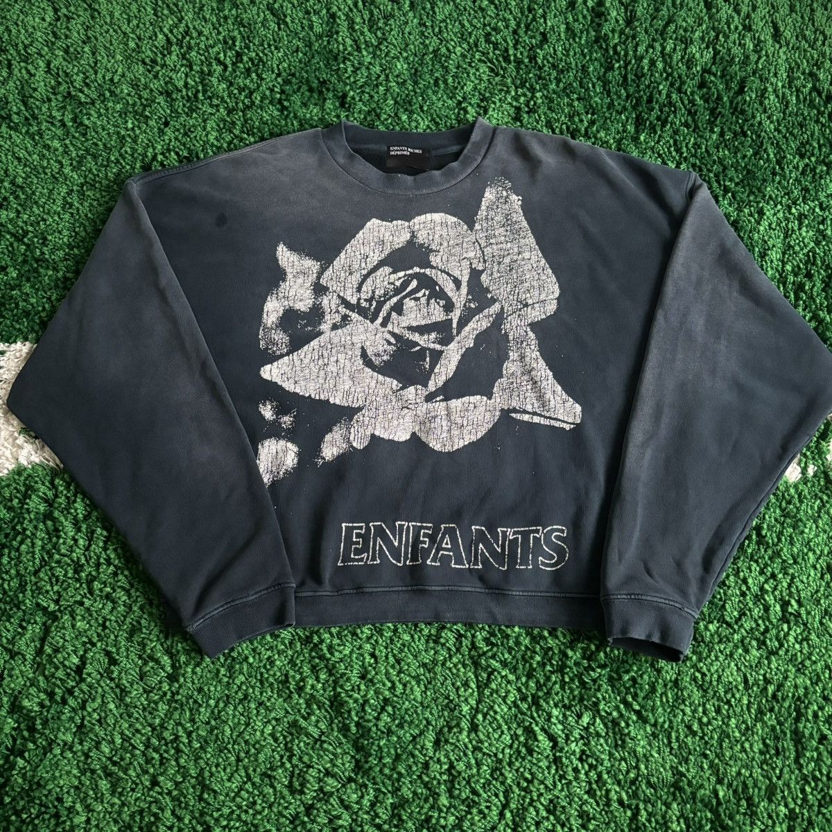 erd rose printed crew neck pullover