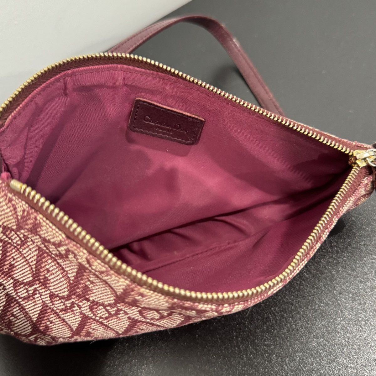 Dior Dior Burgundy Mini Saddle Shoulder Bag Size ONE SIZE - 6 Thumbnail