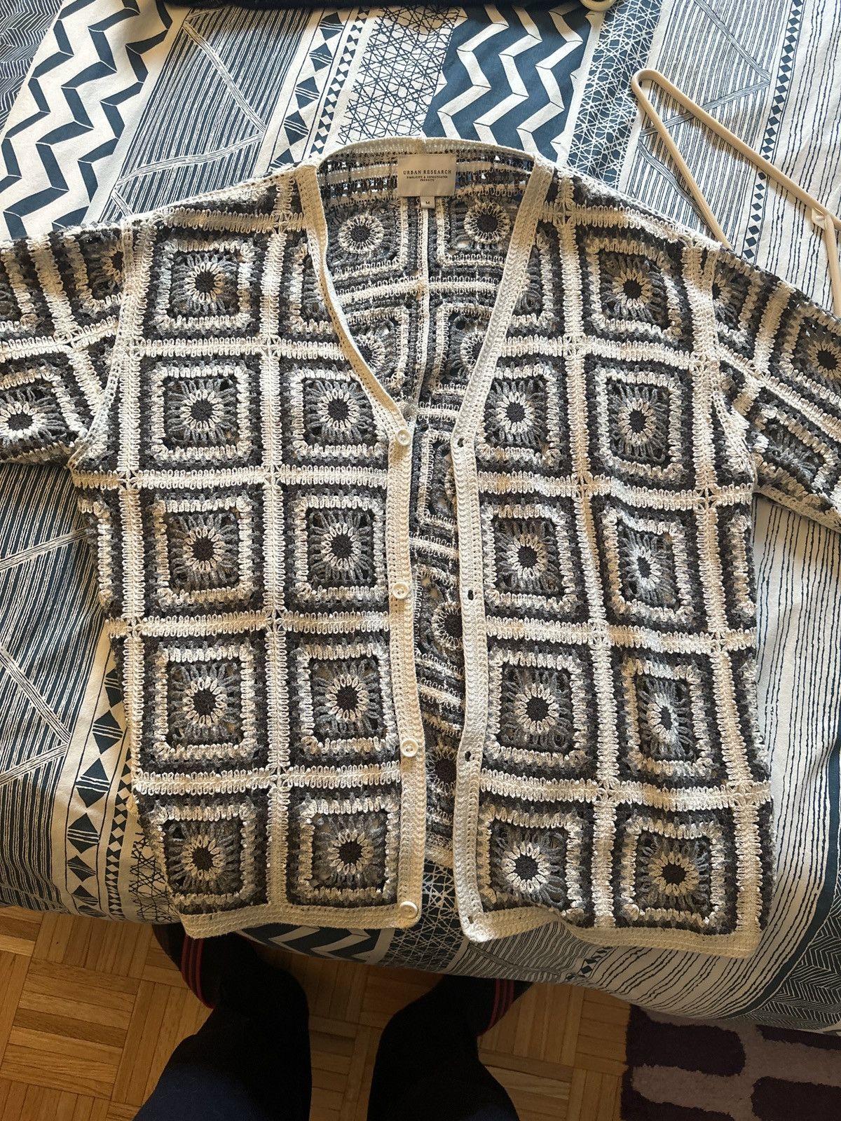 URBAN RESEARCH DOORS Urban Research Crochet Cardigan Size US M / EU 48-50 / 2 - 1 Thumbnail