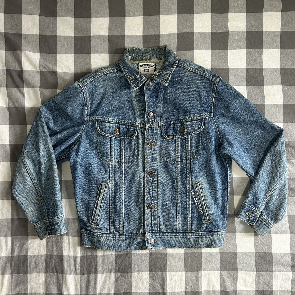 Lee Lee Denim Jacket Vintage 1990s Size US M / EU 48-50 / 2 - 2 Thumbnail