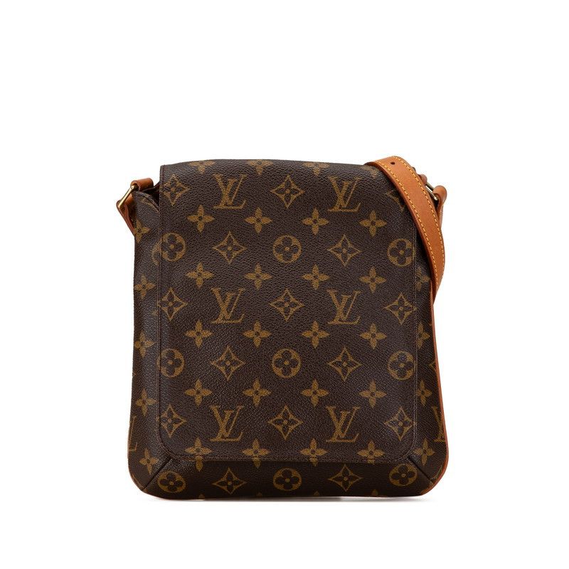 Louis Vuitton Louis Vuitton Louis Vuitton Monogram Musette Salsa Short Shoulder Bag M51258 Brown PVC Leather Canvas Crossbody Bag M51258 in Very Good Condition Size ONE SIZE - 1 Thumbnail