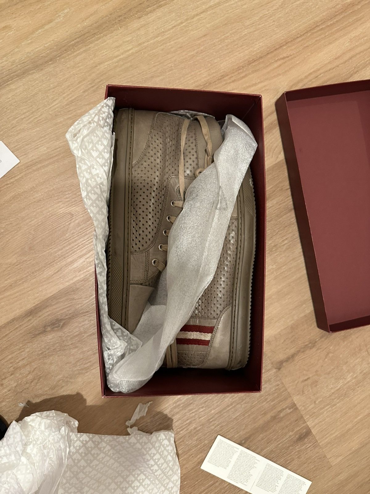 Bally Bally Men’s Sneakers Hi Top “OLIR” Tan Size 10M Size US 9.5 / EU 42-43 - 15 Thumbnail